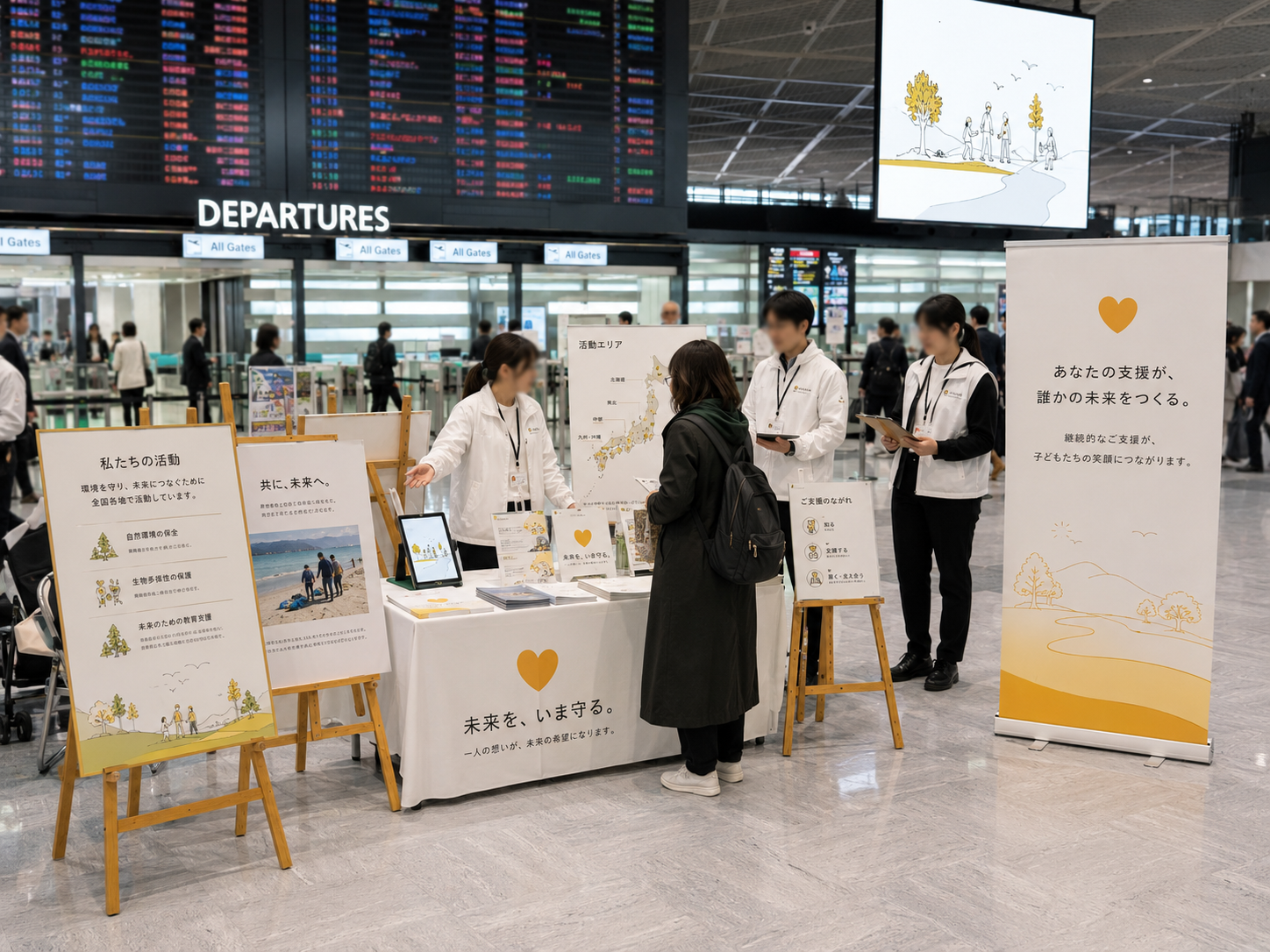 商業施設でのファンドレイジング活動